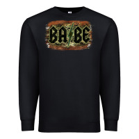 Black Camouflage Patterned Babe Tried Premium Sweatshirt - Bettercallsaul