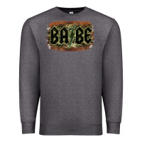 Charcoal Heather Camouflage Patterned Babe Tried Premium Sweatshirt - Bettercallsaul