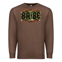 Chestnut Camouflage Patterned Babe Tried Premium Sweatshirt - Bettercallsaul