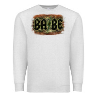 Camouflage Patterned Babe Tried Premium Sweatshirt | Teevron