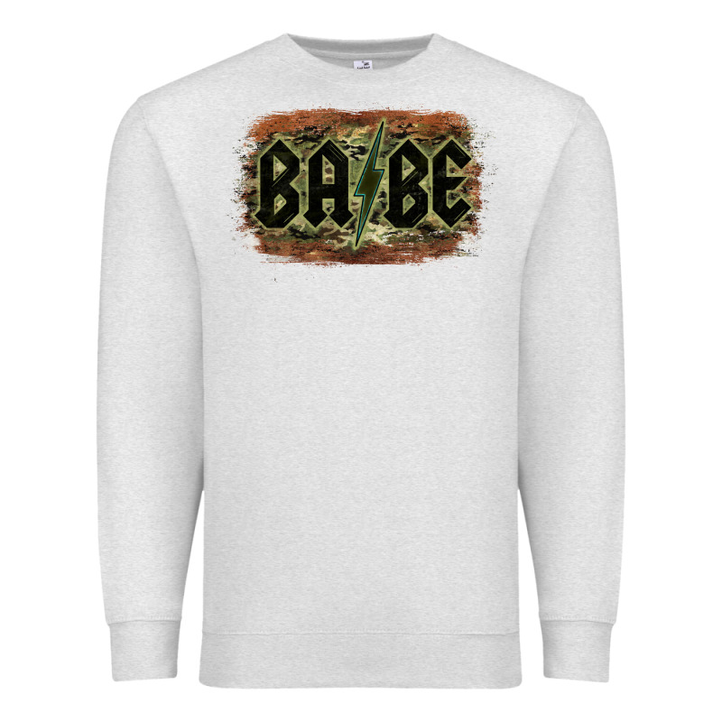 Camouflage Patterned Babe Tried Premium Sweatshirt by Bettercallsaul | Teevron