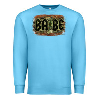 Ocean Blue Camouflage Patterned Babe Tried Premium Sweatshirt - Bettercallsaul