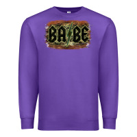 Purple Camouflage Patterned Babe Tried Premium Sweatshirt - Bettercallsaul