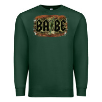 Sports Green Camouflage Patterned Babe Tried Premium Sweatshirt - Bettercallsaul