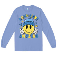 Colony Blue down right amazing Long Sleeve Tee - MaliasSmallBusiness