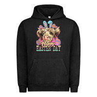Pigment Black Happy Easter Day cow Urban Hoodie - HowdyJamesFarm