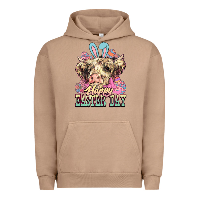 Happy Easter Day Cow Urban Hoodie by HowdyJamesFarm | Teevron