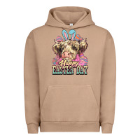 Pigment Burro Happy Easter Day cow Urban Hoodie - HowdyJamesFarm