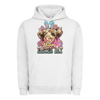 Pigment Lunar Rock Happy Easter Day cow Urban Hoodie - HowdyJamesFarm