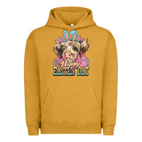Pigment Peanut Butter Happy Easter Day cow Urban Hoodie - HowdyJamesFarm