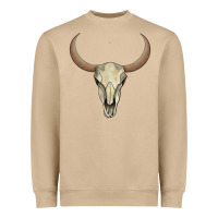 Mushroom bull skull Heavyweight Sweatshirt - AdoDesignShop