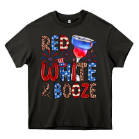 Asphalt red white and booze Heavy Core Tee - Zillion Design Studio