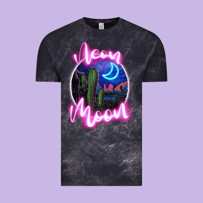 Neon Moon Vintage Tee Designed By Jahusdesignshop