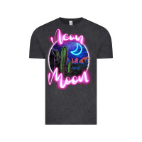 Vintage Black neon moon Vintage Tee - JahusDesignShop