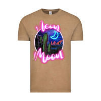 Vintage Coffee neon moon Vintage Tee - JahusDesignShop