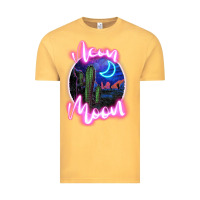Vintage Mustard neon moon Vintage Tee - JahusDesignShop