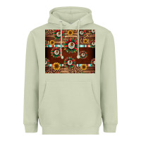 Matcha seamless mexican sunflower tumbler design Heavyweight Hoodie - Jasminsmagicworld