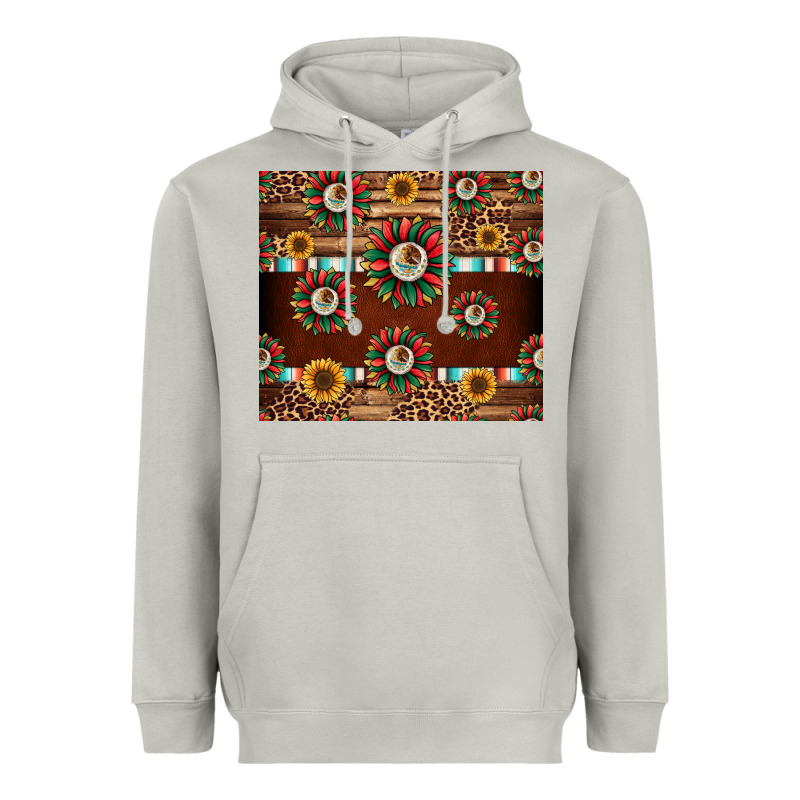 Seamless Mexican Sunflower Tumbler Design Heavyweight Hoodie by Jasminsmagicworld | Teevron