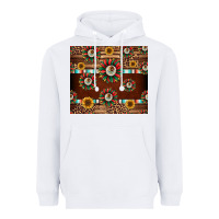 White seamless mexican sunflower tumbler design Heavyweight Hoodie - Jasminsmagicworld