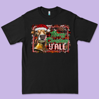 Merry Christmas Y'all Premium Tee Designed By Ranaportraitstore