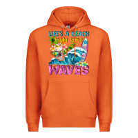 Carrot Life's a beach make some waves Premium Hoodie - NancyCooperArtShop