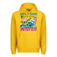 Lemon Life's a beach make some waves Premium Hoodie - NancyCooperArtShop