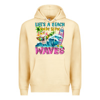 Pina Colada Life's a beach make some waves Premium Hoodie - NancyCooperArtShop