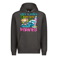 Smoke Life's a beach make some waves Premium Hoodie - NancyCooperArtShop