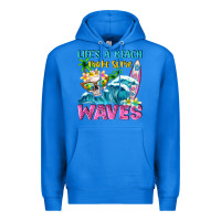 True Royal Life's a beach make some waves Premium Hoodie - NancyCooperArtShop