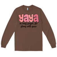 Chestnut yaya in every season, she shines with grace Long Sleeve Tee - MaliasSmallBusiness