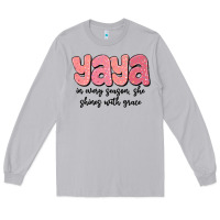 Moon Dust yaya in every season, she shines with grace Long Sleeve Tee - MaliasSmallBusiness