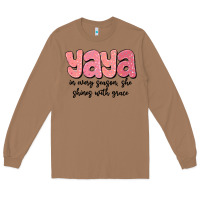 Toasted Coconut yaya in every season, she shines with grace Long Sleeve Tee - MaliasSmallBusiness