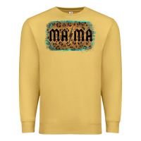 Antique Gold Leopard Patterned Mama Tried Premium Sweatshirt - Bettercallsaul