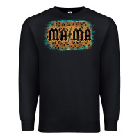 Black Leopard Patterned Mama Tried Premium Sweatshirt - Bettercallsaul