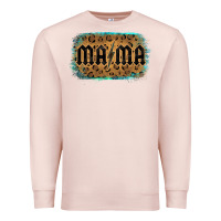 Pale Pink Leopard Patterned Mama Tried Premium Sweatshirt - Bettercallsaul