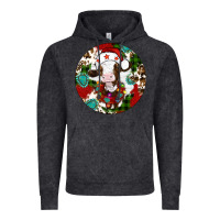 Vintage Black Christmas cow gemstone Vintage Hoodie - Artiststas