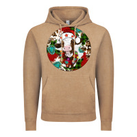 Vintage Coffee Christmas cow gemstone Vintage Hoodie - Artiststas