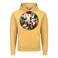 Vintage Mustard Christmas cow gemstone Vintage Hoodie - Artiststas