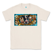 Natural western cow turquoise’s white flowers license plate template Classic Tee - BarkalooDesign