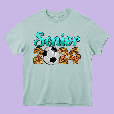 Soccer Senior 2024 Heavy Core Tee Designed By Barkaloodesign