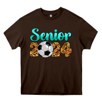 Chocolate Brown soccer senior 2024 Heavy Core Tee - BarkalooDesign