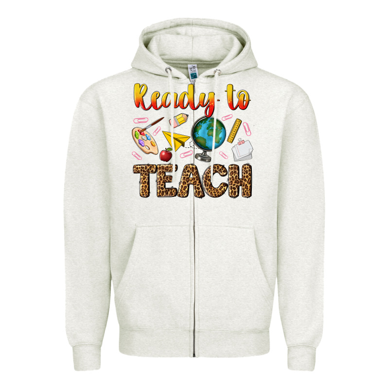 Ready To Teach Zipper Hoodie by NancyCooperArtShop | Teevron