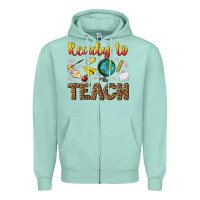 Seafoam ready to teach Zipper Hoodie - NancyCooperArtShop