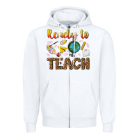 White ready to teach Zipper Hoodie - NancyCooperArtShop