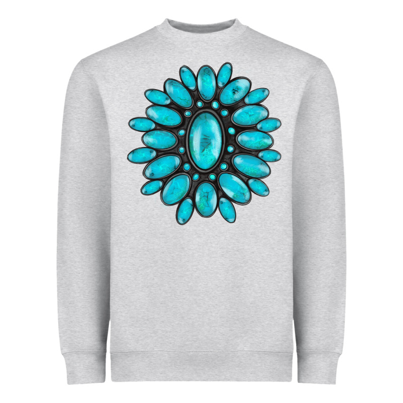 Turqoise Gemstone Heavyweight Sweatshirt by AdoDesignShop | Teevron