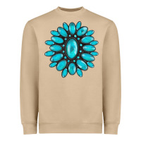 Mushroom turqoise gemstone Heavyweight Sweatshirt - AdoDesignShop