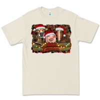 Merry Christmas Farm Animals Premium Tee | Teevron