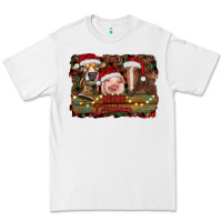 White merry christmas farm animals Premium Tee - RanaPortraitStore