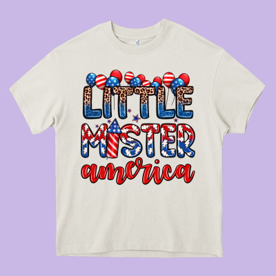 Little Mister America Heavy Core Tee Designed By Zillion Design Studio