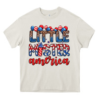 Cream little mister America Heavy Core Tee - Zillion Design Studio